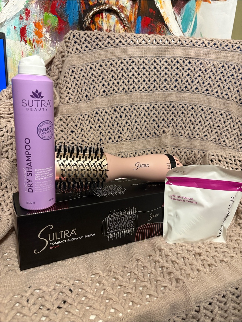Rosé Compact Blowout Brush - Pink Bundle